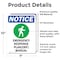 Signmission Emergency Response Sign With Symbol, 7 in W x Rectangle, Vinyl Decal OS-2PACK-NS-D-710-V-11895 - alternate 4